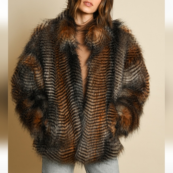 NWT ANTHRO | Hutch Faux Fur Bomber Jacket - Picture 7 of 13
